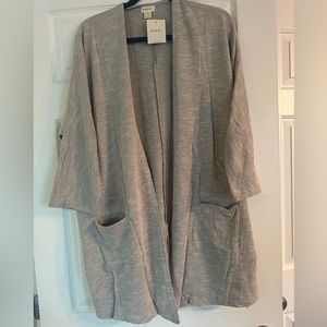 DONNI Beige Duster Cardigan Oversized-Fits size 0-16-NWT